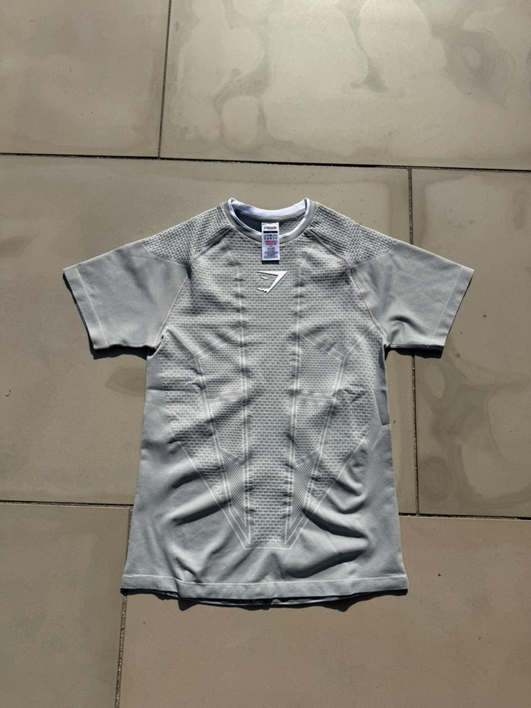Gymshark Onyx V1 T-Shirt - Smokey Grey/Light Grey/White