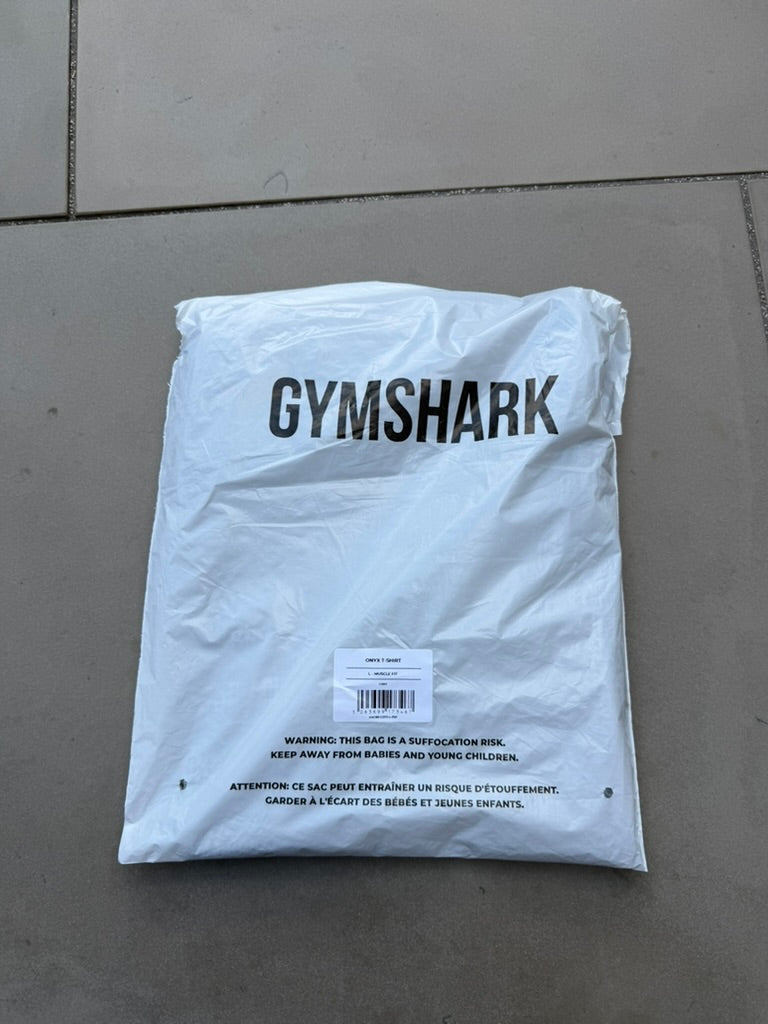 Gymshark Onyx V1 T-Shirt - Smokey Grey/Light Grey/White