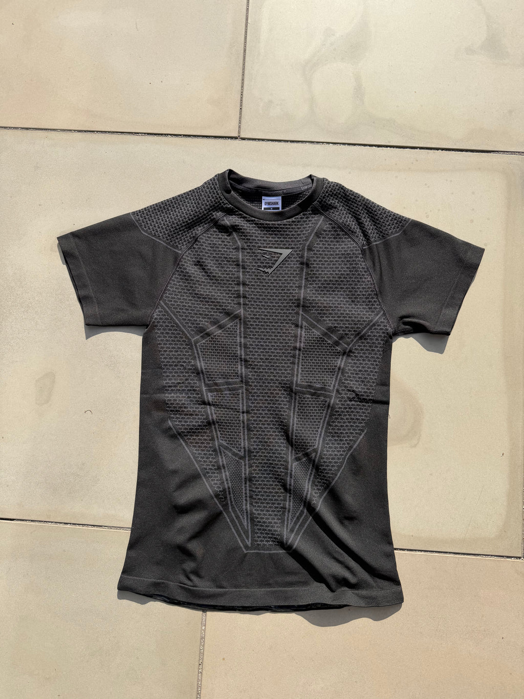 Gymshark Onyx V1 T-Shirt Black/Onyx Grey