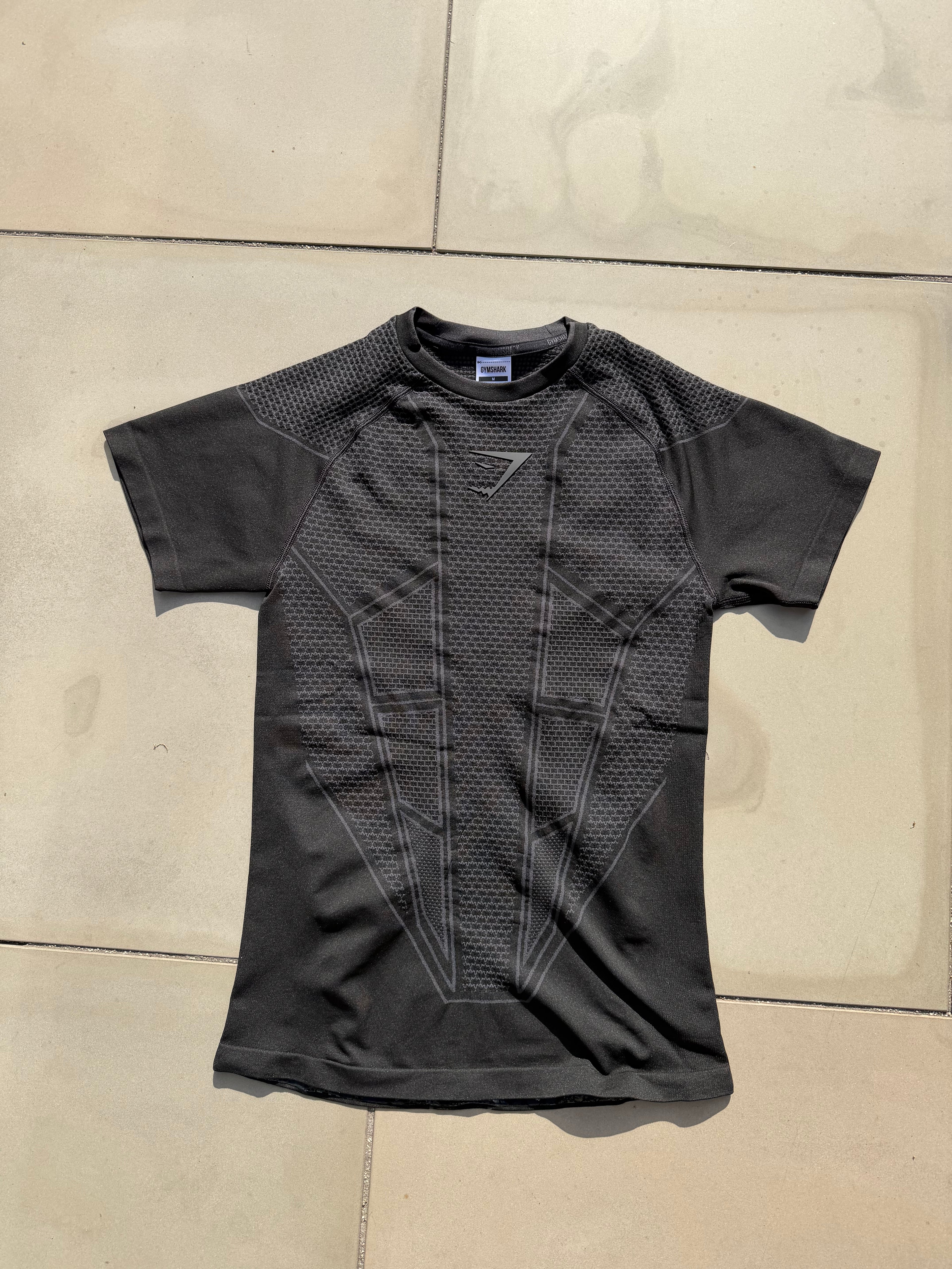 Gymshark Onyx V1 T-Shirt Black/Onyx Grey