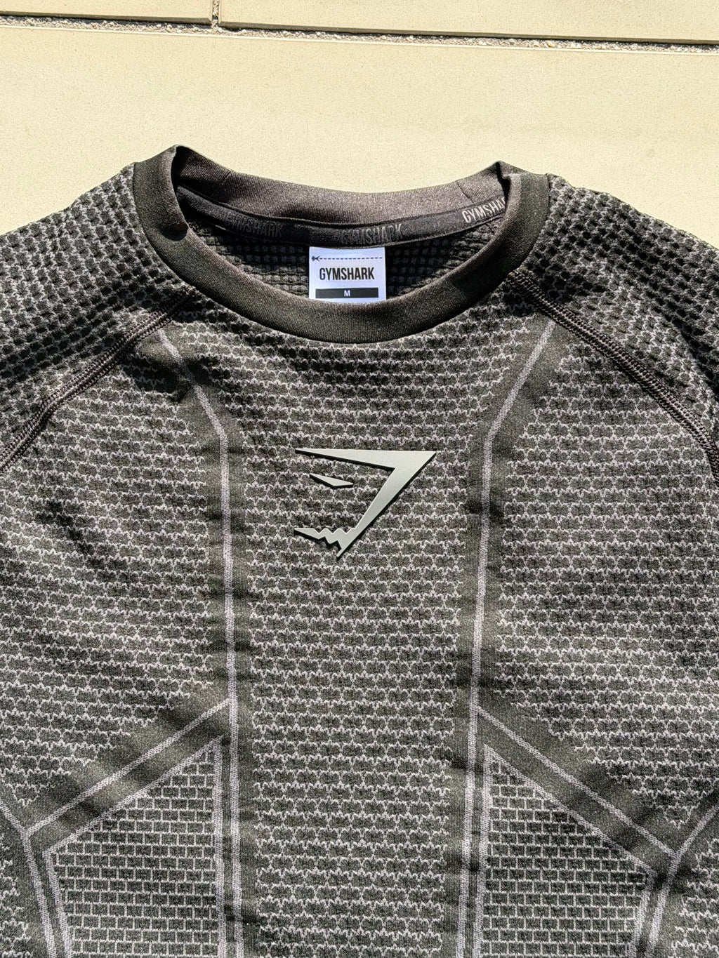 Gymshark Onyx V1 T-Shirt Black/Onyx Grey
