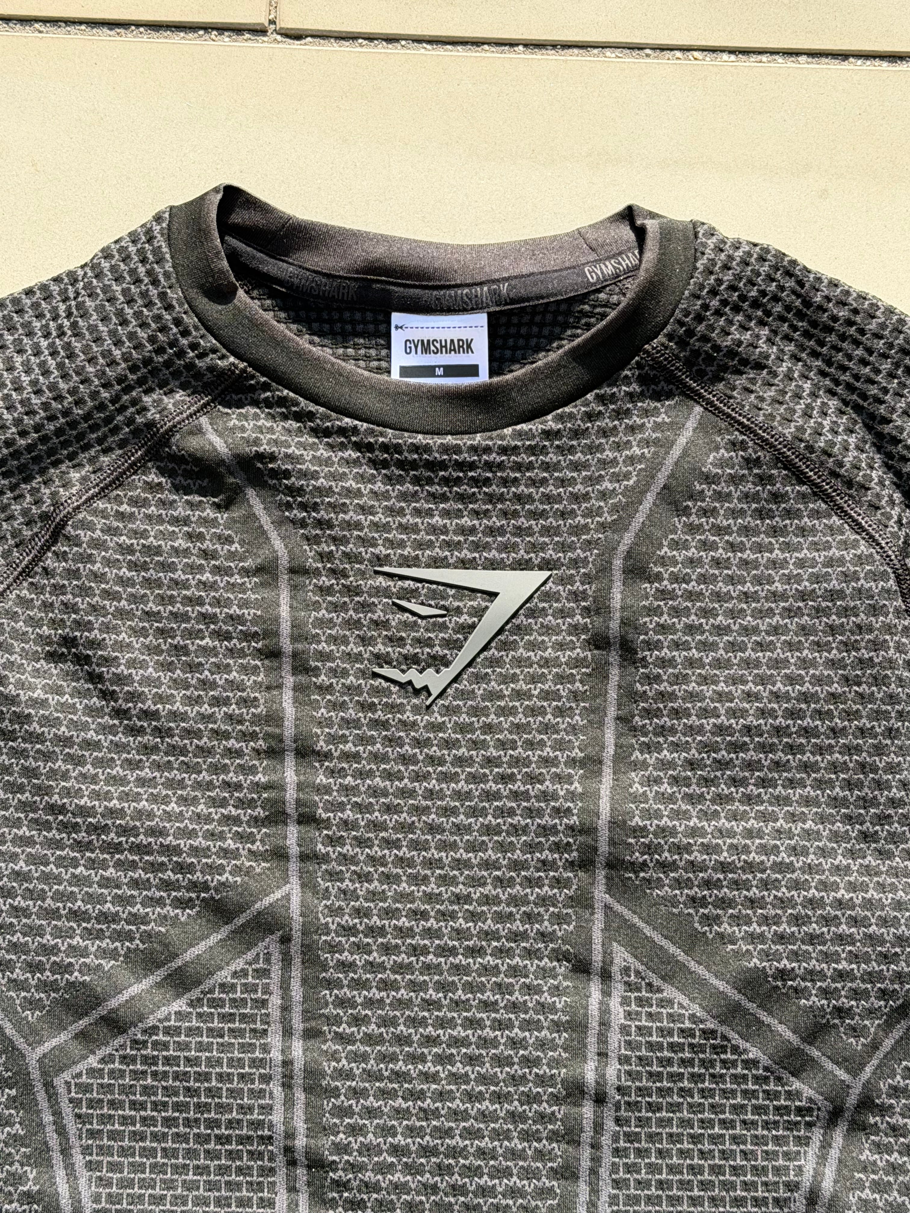 Gymshark Onyx V1 T-Shirt Black/Onyx Grey
