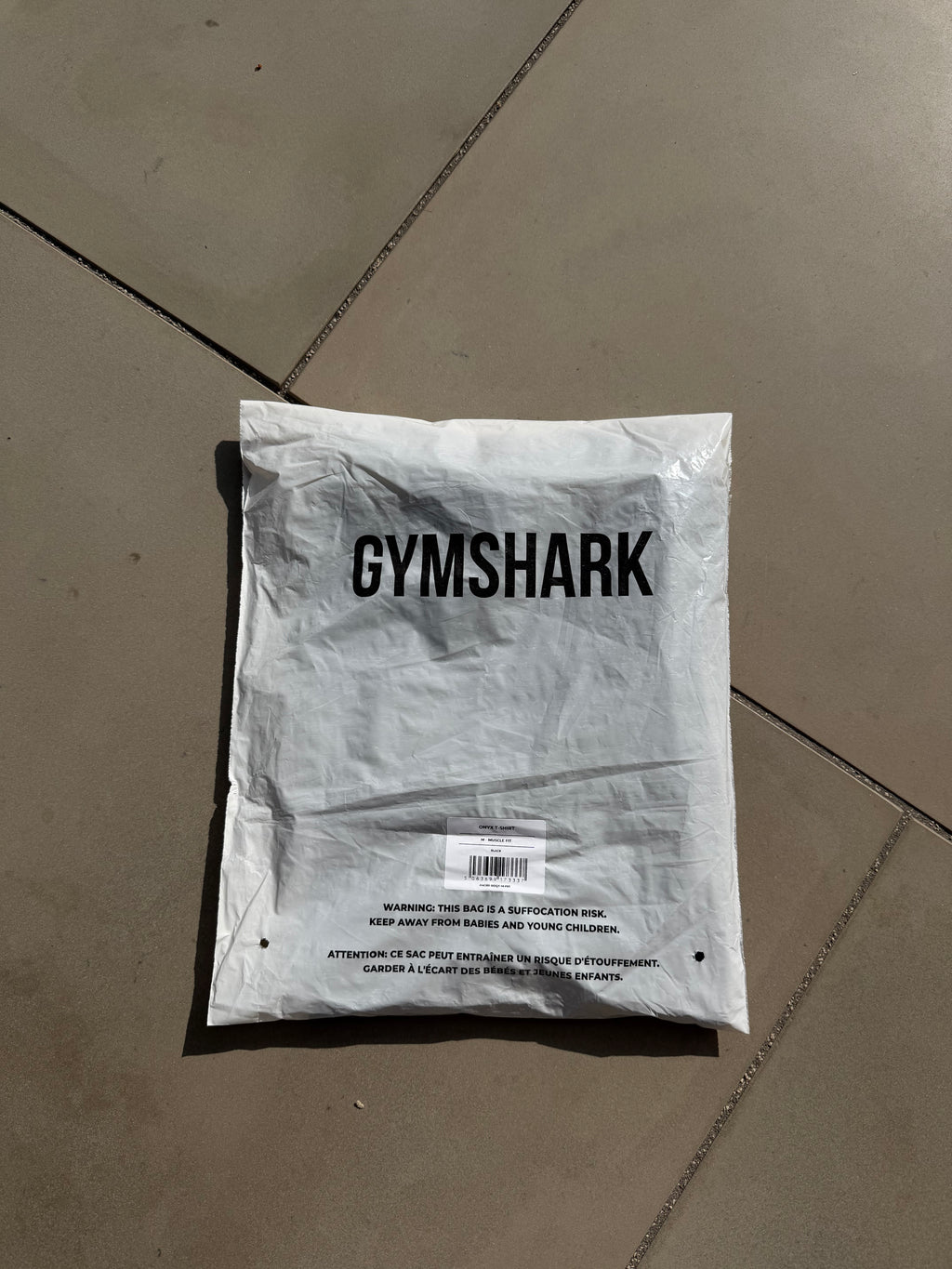 Gymshark Onyx V1 T-Shirt Black/Onyx Grey