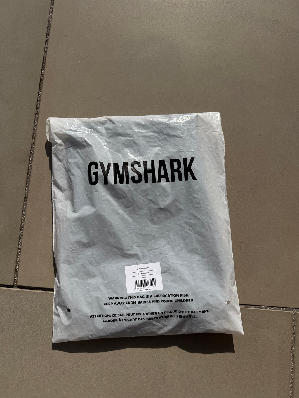 Gymshark Onyx V1 T-Shirt - Black/Onyx Grey/Carmine Red